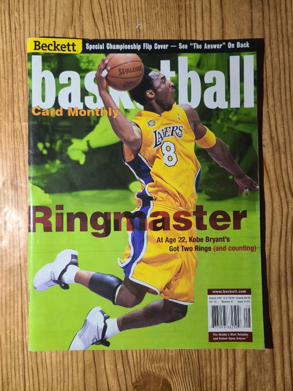 Kobe Bryant / Allen Iverson Dual Cover Beckett Magazine